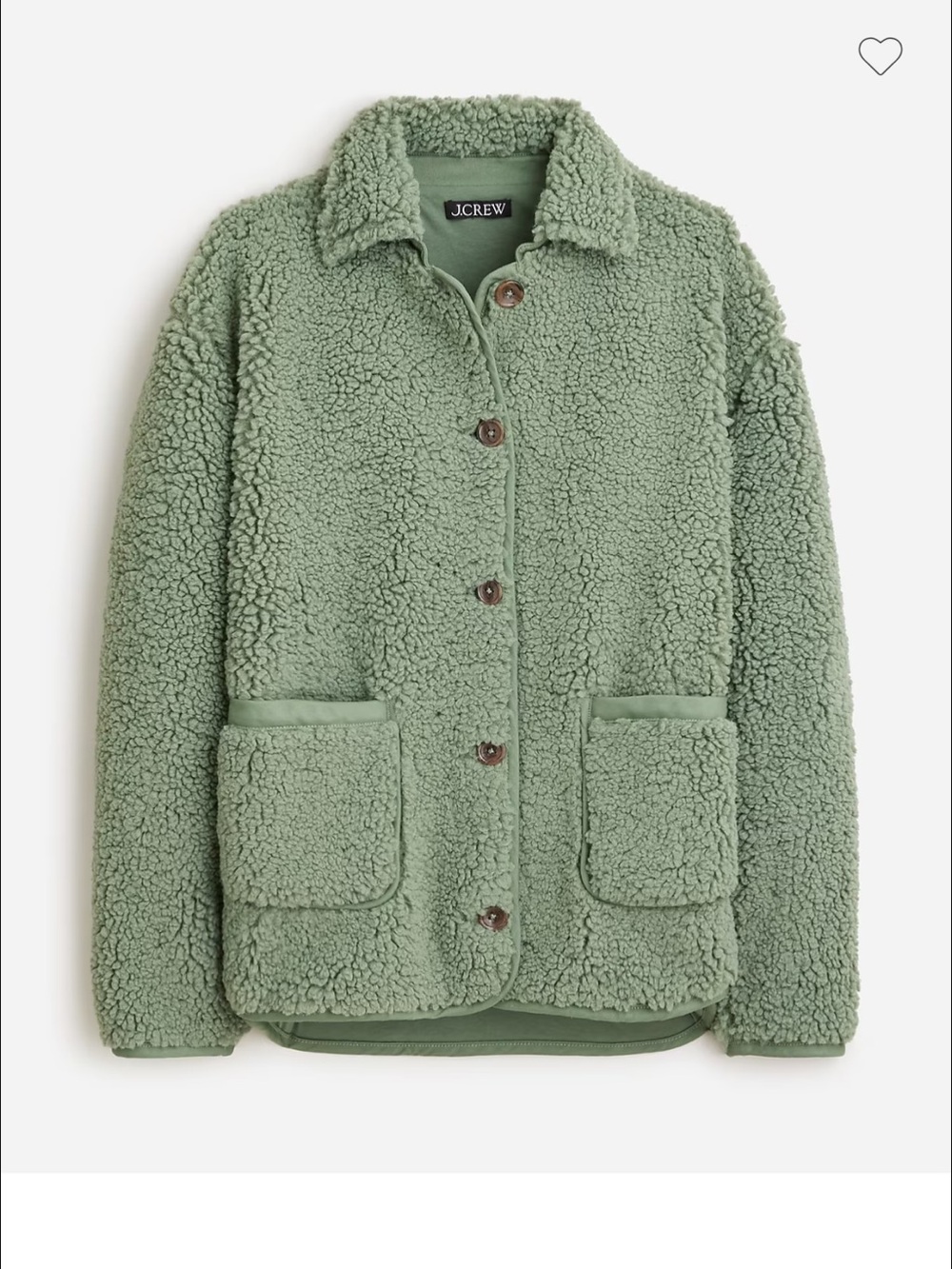 J. Crew Faux sherpa Barn Jacket